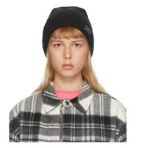 We11done Black Logo Beanie